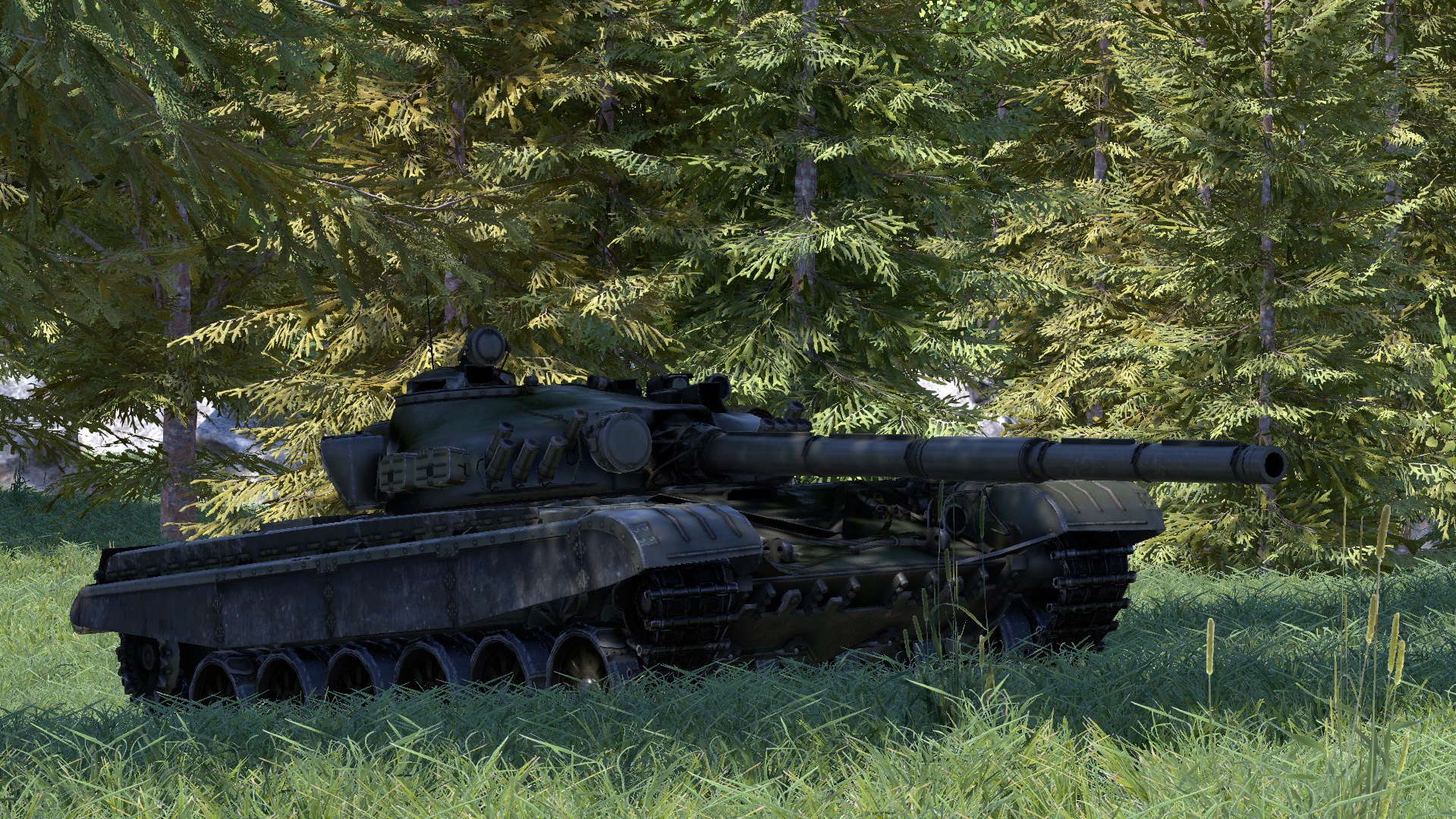 T-72 Under Trees