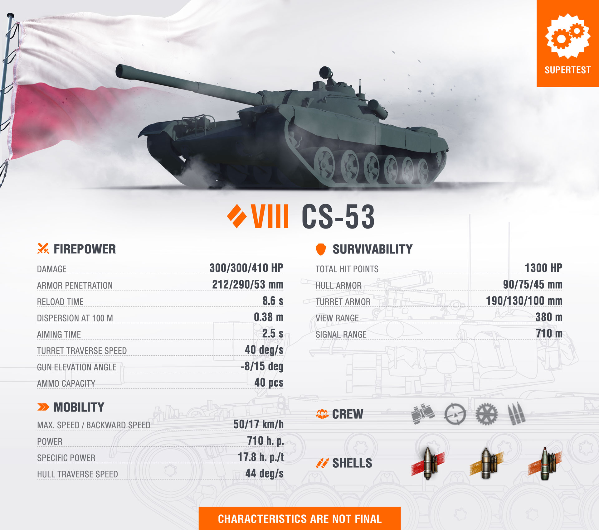 WoT Template New Tank CS-53 EN